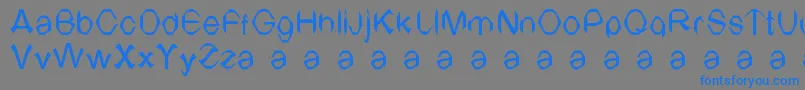 フォントTvArial – 灰色の背景に青い文字