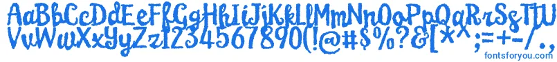 KarameliaDemo-Schriftart – Blaue Schriften