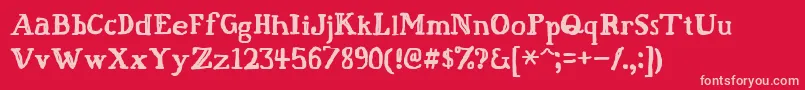 Más sobre la fuente Fatfingr fuente Fatfingr – Fuentes Rosadas Sobre Fondo Rojo