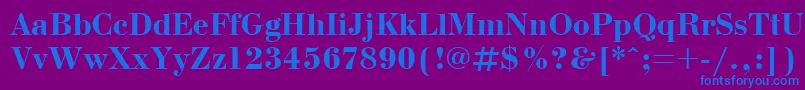 More about BodonicttBold Font BodonicttBold Font – Blue Fonts on Purple Background