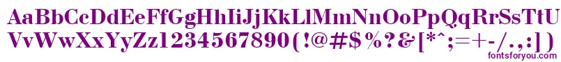 BodonicttBold Font – Purple Fonts on White Background