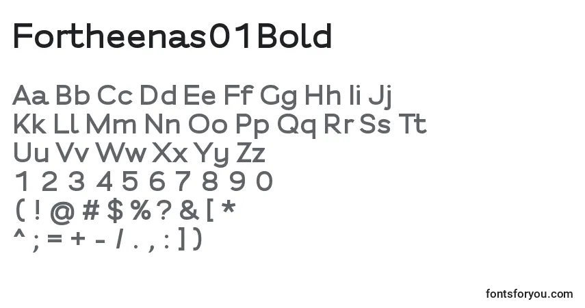 Fortheenas01Bold-fontti – aakkoset, numerot, erikoismerkit