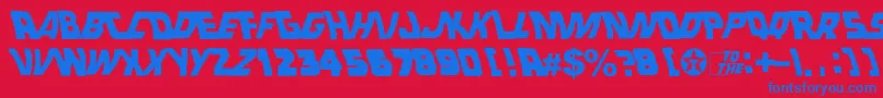 En savoir plus sur la police Back1 Police Back1 – polices bleues sur fond rouge