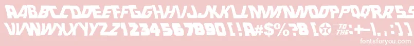 Back1 Font – White Fonts on Pink Background