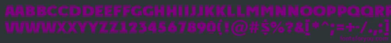 PlakattitulhlstrExtrabold Font – Purple Fonts on Black Background