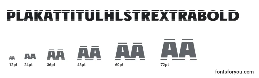Размеры шрифта PlakattitulhlstrExtrabold