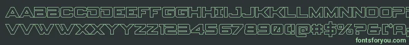 Spyagencyv3out Font – Green Fonts on Black Background