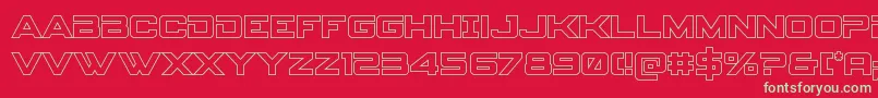 Spyagencyv3out Font – Green Fonts on Red Background