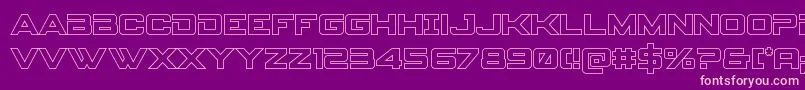 Spyagencyv3out Font – Pink Fonts on Purple Background