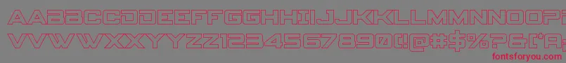 Spyagencyv3out Font – Red Fonts on Gray Background
