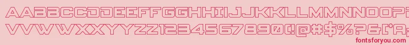 Spyagencyv3out Font – Red Fonts on Pink Background