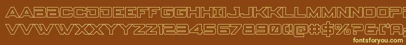 Подробнее о шрифте Spyagencyv3out Шрифт Spyagencyv3out – жёлтые шрифты на коричневом фоне