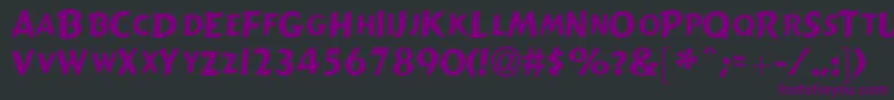 GizmolightcapssskRegular Font – Purple Fonts on Black Background
