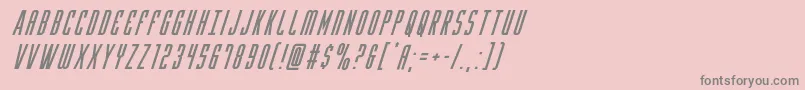 Yfilessuperital Font – Gray Fonts on Pink Background