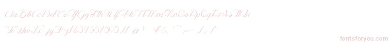 OphРІliaScriptLight-Schriftart – Rosa Schriften auf weißem Hintergrund