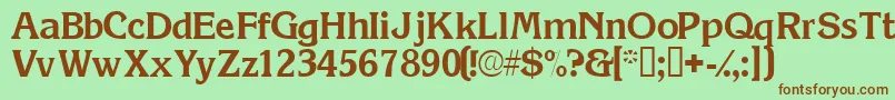 Viticassk Font – Brown Fonts on Green Background