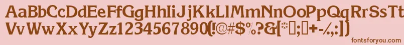 Viticassk Font – Brown Fonts on Pink Background