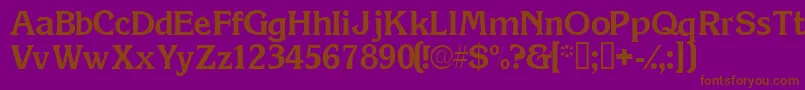 Viticassk Font – Brown Fonts on Purple Background