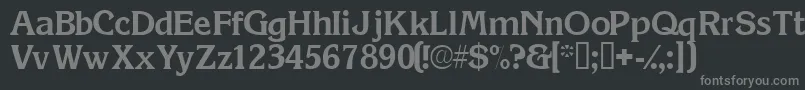 Шрифт Viticassk – серые шрифты на чёрном фоне
