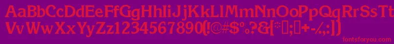 Viticassk Font – Red Fonts on Purple Background