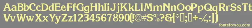 Шрифт Viticassk – жёлтые шрифты на сером фоне
