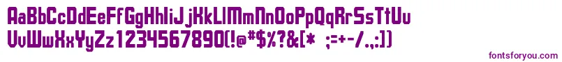 UpsilonCnBold Font – Purple Fonts on White Background