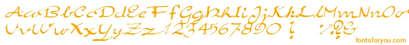 ElegantHandScript-Schriftart – Orangefarbene Schriften