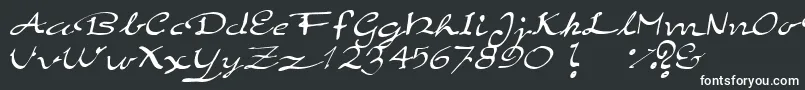 ElegantHandScript-fontti – valkoiset fontit