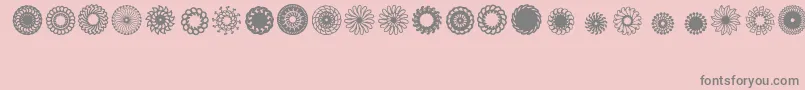Ladoodles3 Font – Gray Fonts on Pink Background