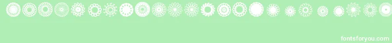 Ladoodles3 Font – White Fonts on Green Background