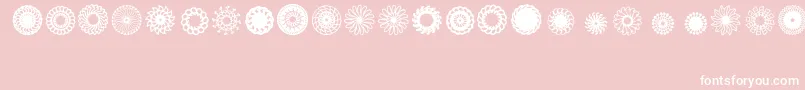 Ladoodles3 Font – White Fonts on Pink Background