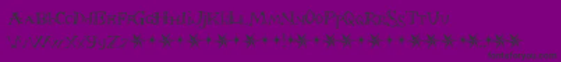 FontInARedSuitTheChristmasFont Font – Black Fonts on Purple Background