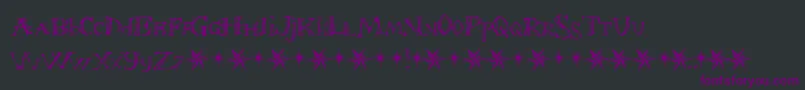 FontInARedSuitTheChristmasFont Font – Purple Fonts on Black Background