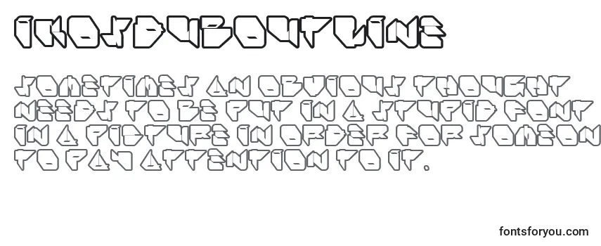 Обзор шрифта IkosDubOutline