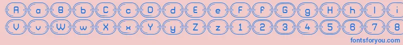 ChainzG98 Font – Blue Fonts on Pink Background