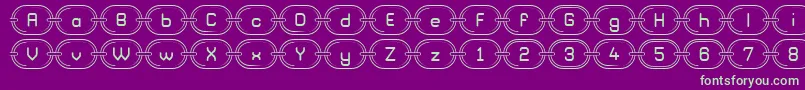 ChainzG98 Font – Green Fonts on Purple Background