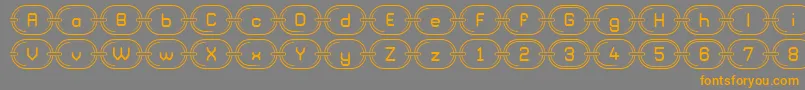 ChainzG98 Font – Orange Fonts on Gray Background