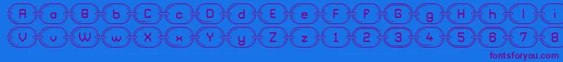 ChainzG98 Font – Purple Fonts on Blue Background