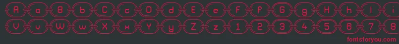 fuente ChainzG98 – Fuentes Rojas Sobre Fondo Negro