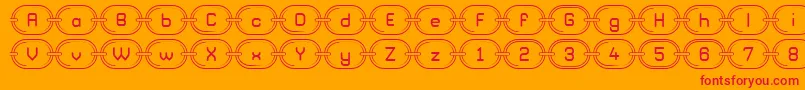 ChainzG98 Font – Red Fonts on Orange Background