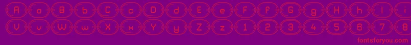 ChainzG98 Font – Red Fonts on Purple Background