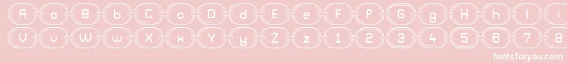 ChainzG98 Font – White Fonts on Pink Background