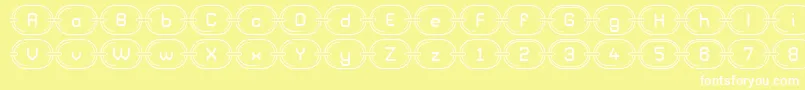 ChainzG98 Font – White Fonts on Yellow Background