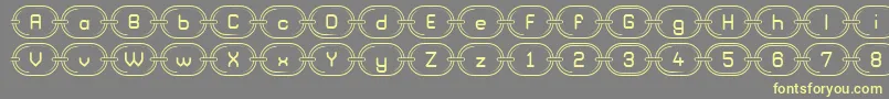 ChainzG98 Font – Yellow Fonts on Gray Background