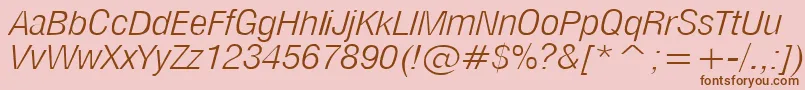 MilfltI Font – Brown Fonts on Pink Background