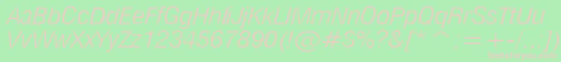 MilfltI Font – Pink Fonts on Green Background