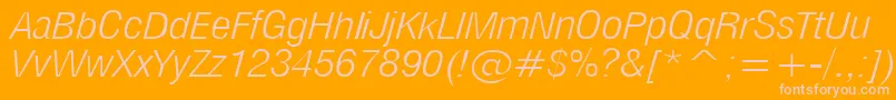 MilfltI Font – Pink Fonts on Orange Background