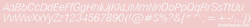 MilfltI Font – White Fonts on Pink Background