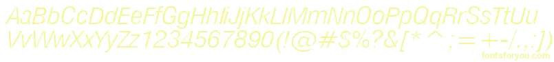 Шрифт MilfltI – жёлтые шрифты