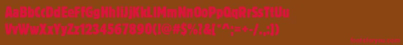 BoulderCdRegular Font – Red Fonts on Brown Background